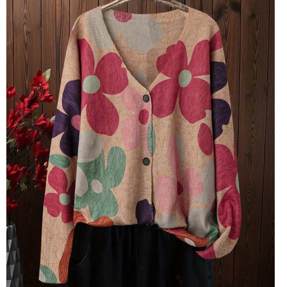 Shein Joress Women Plus Size Colorful Floral Pattern Drop NWOT - Picture 1 of 6